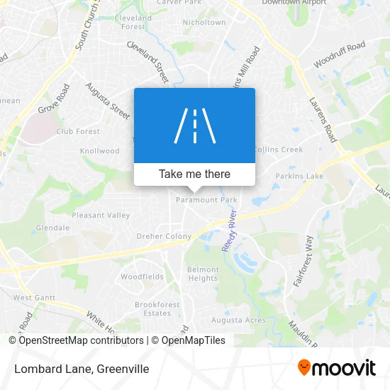 Lombard Lane map
