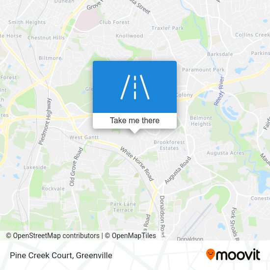 Mapa de Pine Creek Court