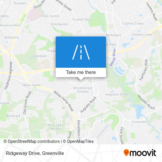 Mapa de Ridgeway Drive
