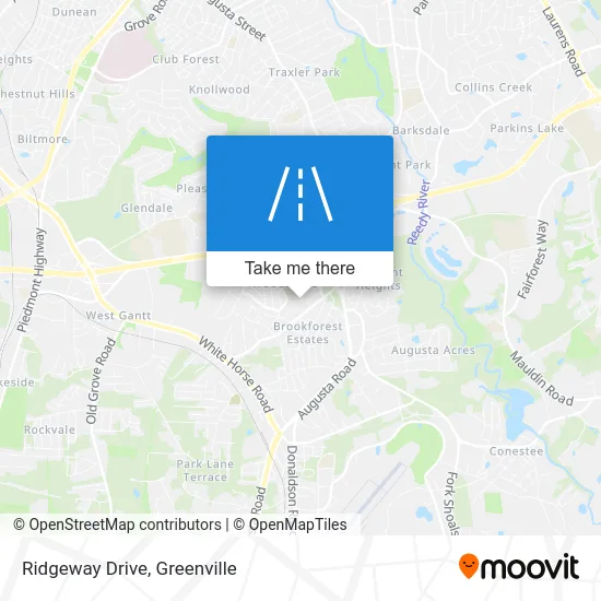 Ridgeway Drive map