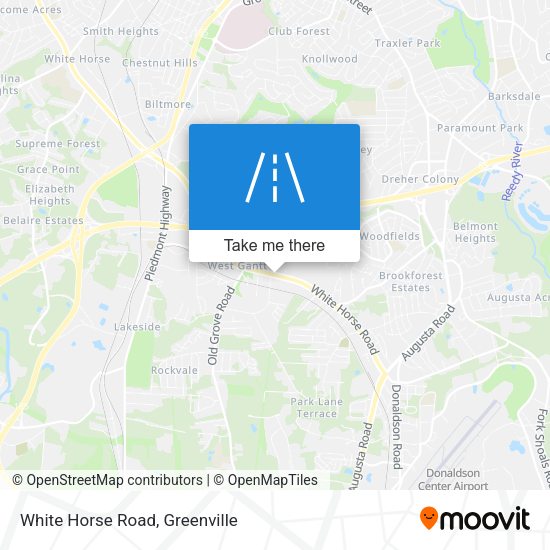 White Horse Road map