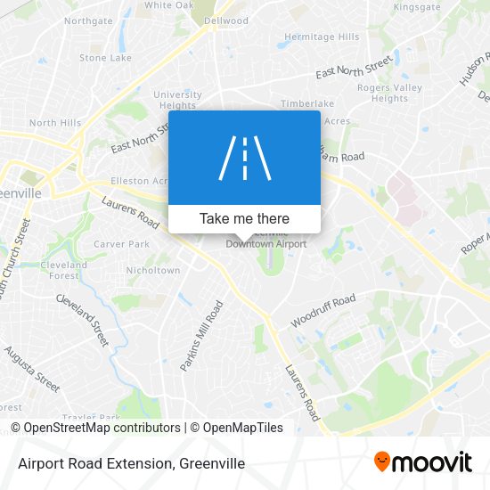 Airport Road Extension map
