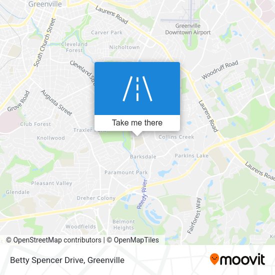 Betty Spencer Drive map