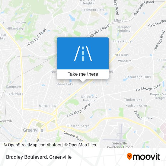 Bradley Boulevard map