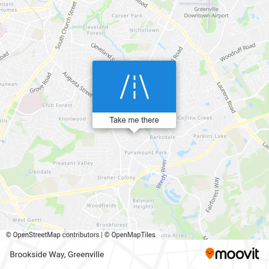Brookside Way map