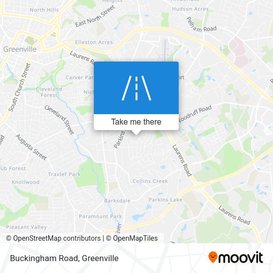Buckingham Road map