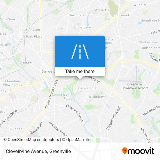 Mapa de Cleveirvine Avenue