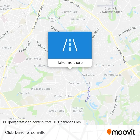 Club Drive map
