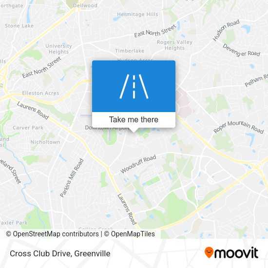 Cross Club Drive map