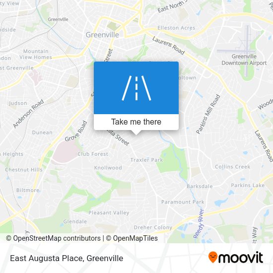 East Augusta Place map