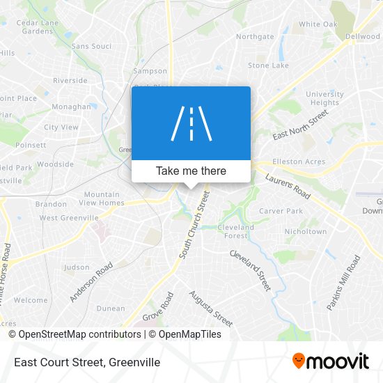 East Court Street map