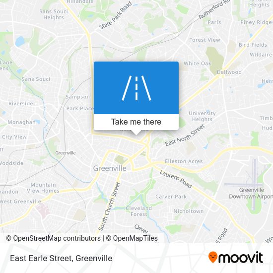 East Earle Street map