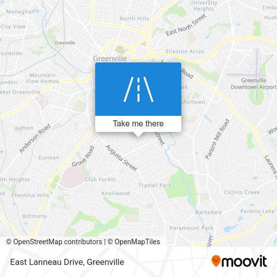 East Lanneau Drive map