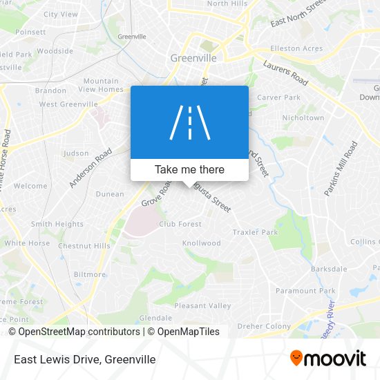 East Lewis Drive map