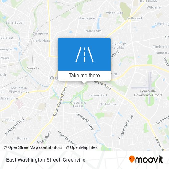 Mapa de East Washington Street