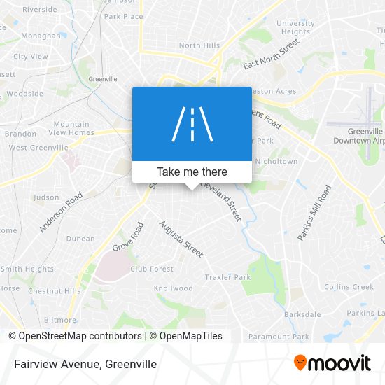 Mapa de Fairview Avenue
