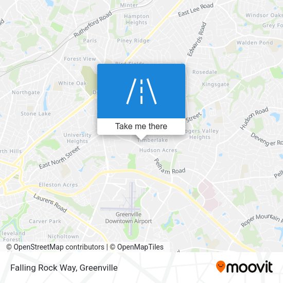 Falling Rock Way map
