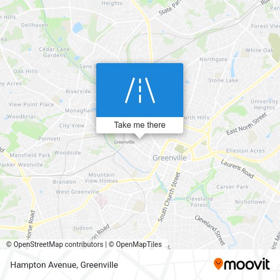 Mapa de Hampton Avenue