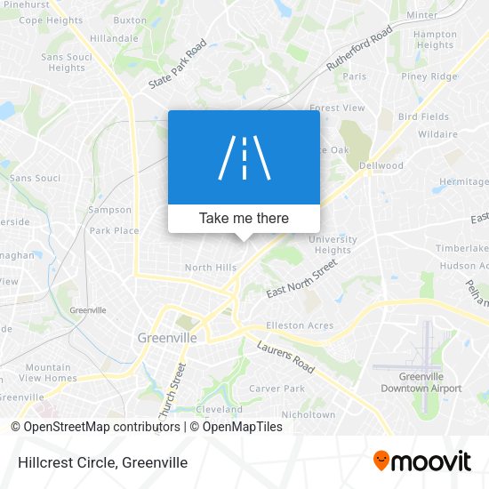 Mapa de Hillcrest Circle