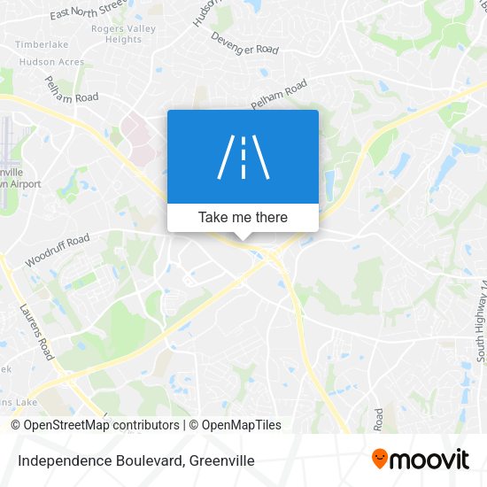 Independence Boulevard map