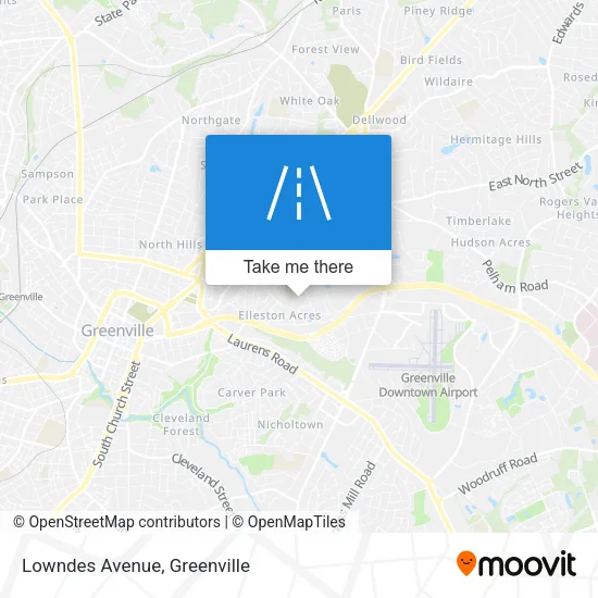 Mapa de Lowndes Avenue