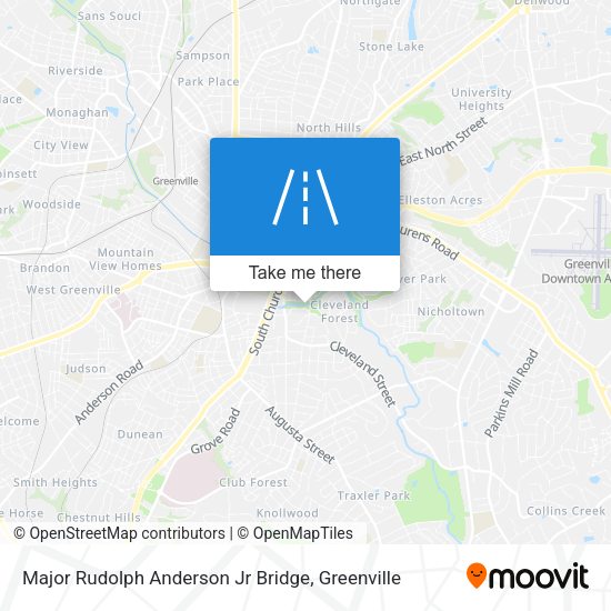 Mapa de Major Rudolph Anderson Jr Bridge