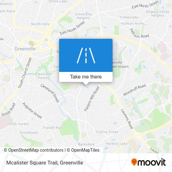 Mcalister Square Trail map