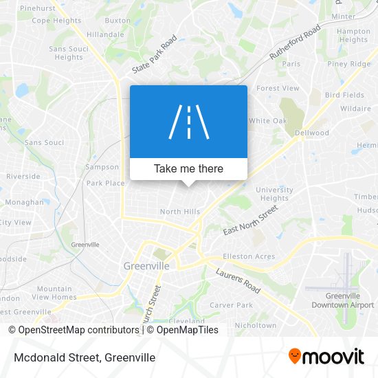 Mcdonald Street map