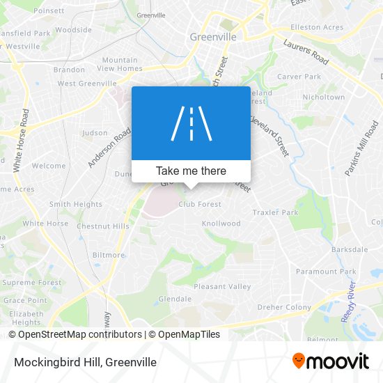 Mockingbird Hill map