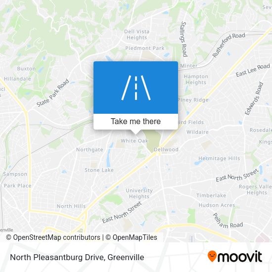 North Pleasantburg Drive map