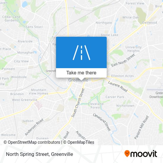 North Spring Street map