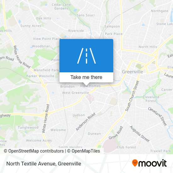 North Textile Avenue map