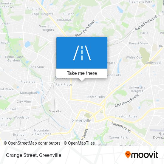 Mapa de Orange Street