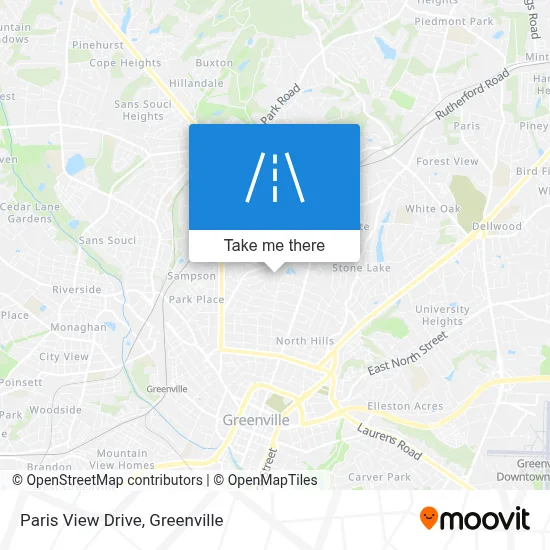 Paris View Drive map