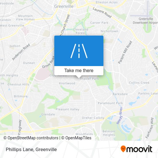 Mapa de Phillips Lane