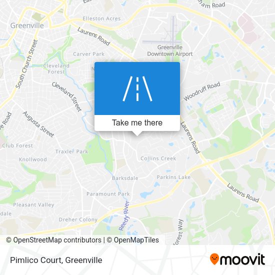 Mapa de Pimlico Court