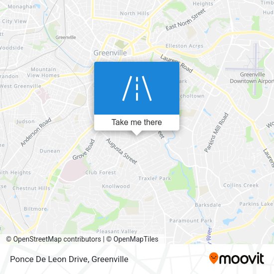 Mapa de Ponce De Leon Drive