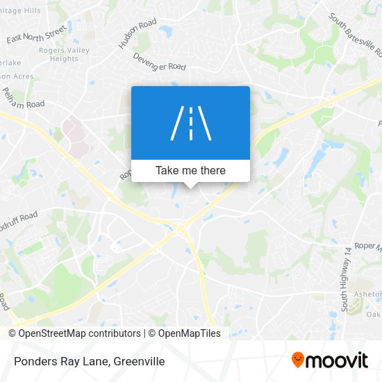 Ponders Ray Lane map