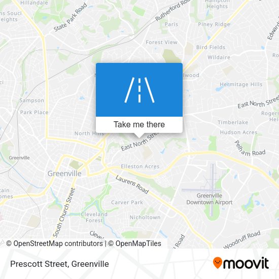 Prescott Street map