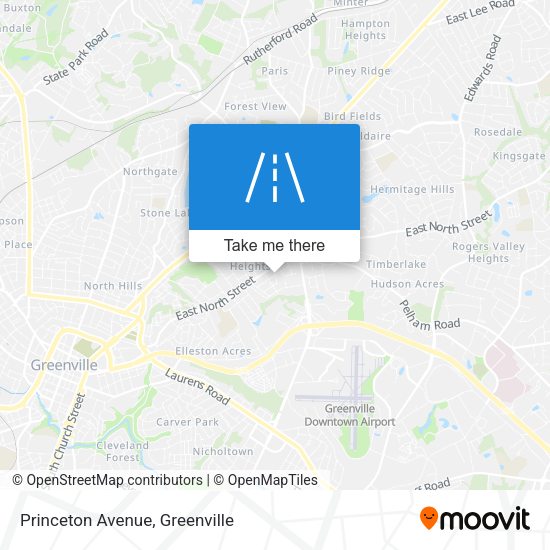 Princeton Avenue map