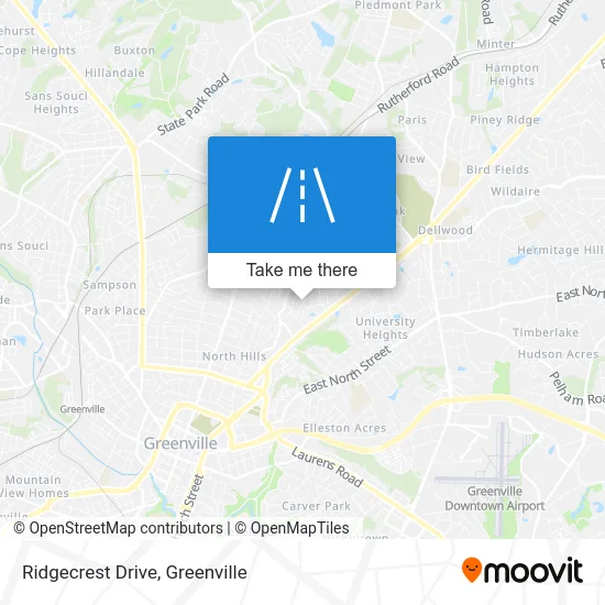 Ridgecrest Drive map