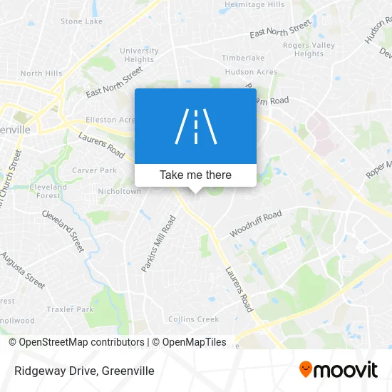 Ridgeway Drive map