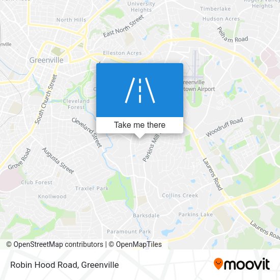 Mapa de Robin Hood Road