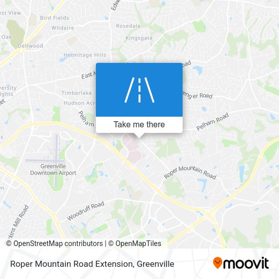 Mapa de Roper Mountain Road Extension