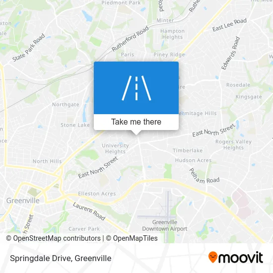 Springdale Drive map