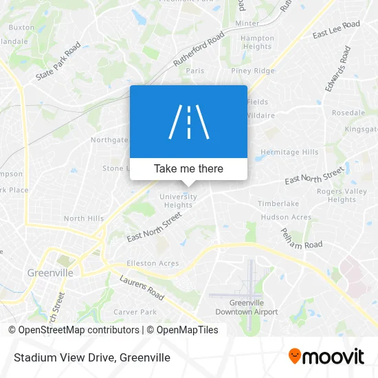 Stadium View Drive map