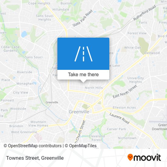 Mapa de Townes Street