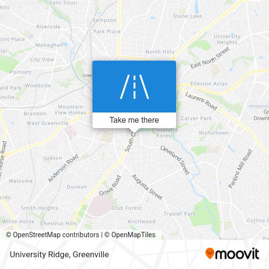 University Ridge map