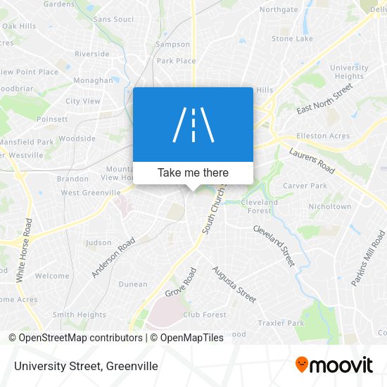 Mapa de University Street