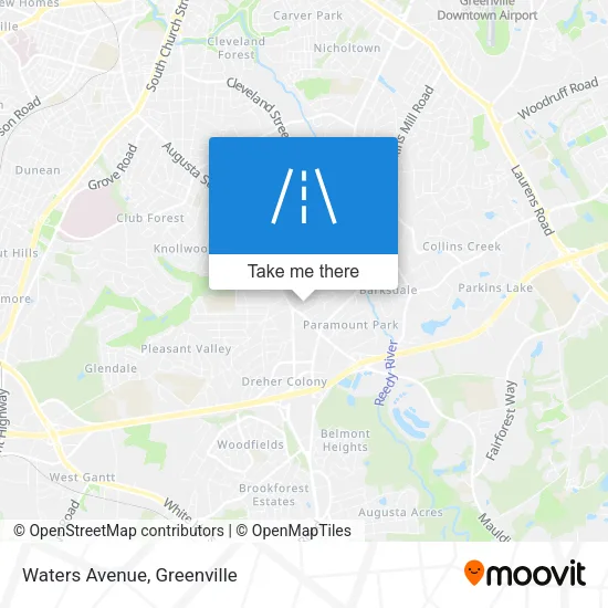 Waters Avenue map